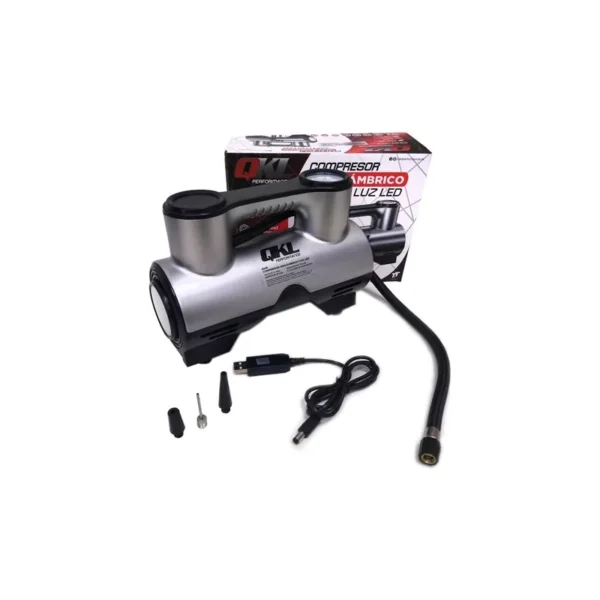 Compresor Inalambrico Qkl Con Luz Led